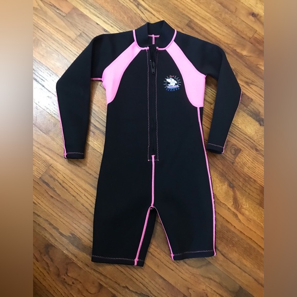 Girls Realon Wetsuit Best Flexel Swimming Kayaking Surfing Thermal Swimsuit Rash - Picture 3 of 12